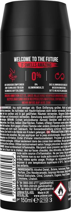 Produktbild AXE Deo Spray Recharge 150 ml (Spray, 150 ml)