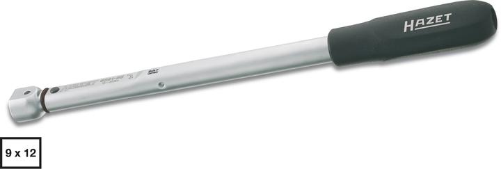 Produktbild HAZET Drehmoment-Schlüssel 6391-50V · Einsteck-Vierkant9x 12 mm · 5 – 50 Nm · l: 240 mm (1/4", 5 Nm, 50 Nm)