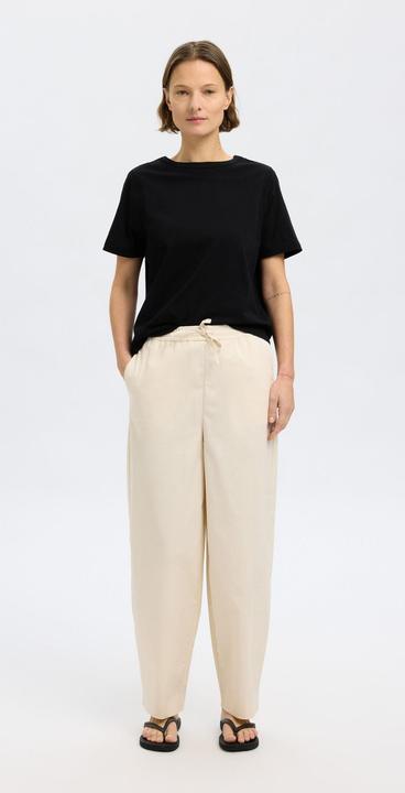 Image du produit Selected Femme 100% Baumwoll T-Shirt mit Rundhalsausschnitt (S)