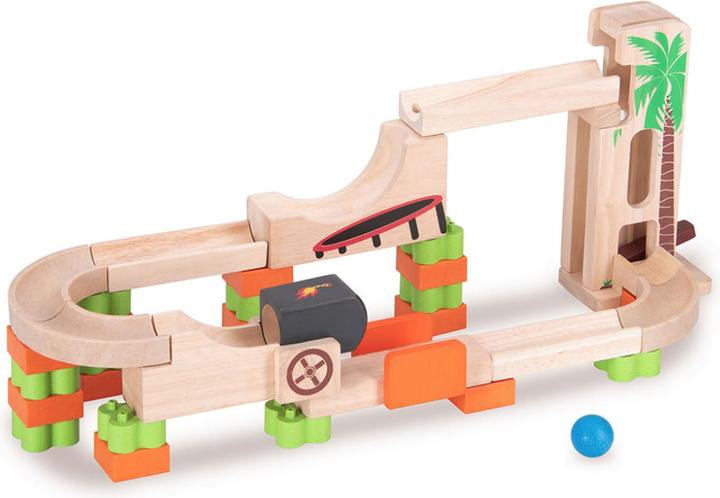 Actual product image Wonderworld Folding wooden marble run