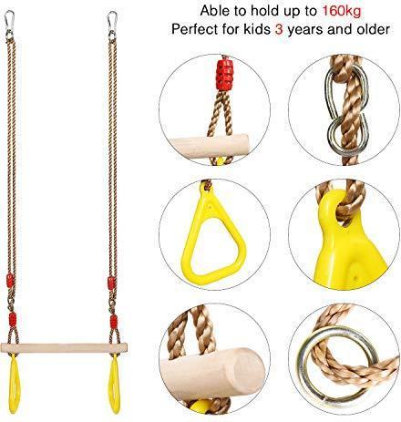 Produktbild Pellor Multifunktions -Kinderholz Trapeze Schaukel