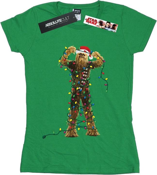 Star Wars Chewbacca Christmas Lights TShirt (XXL)