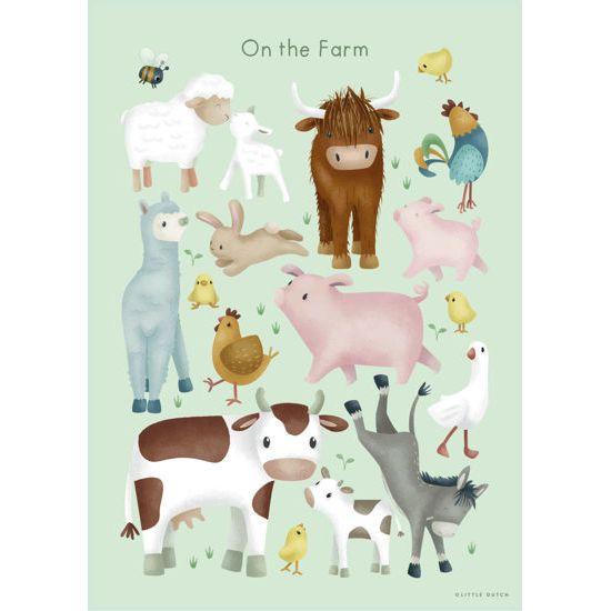 Produktbild Little Dutch Poster A3 Little Farm