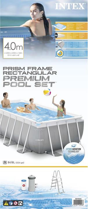 Actual product image Intex Prism Frame Pool (400 x 200 x 122 cm)