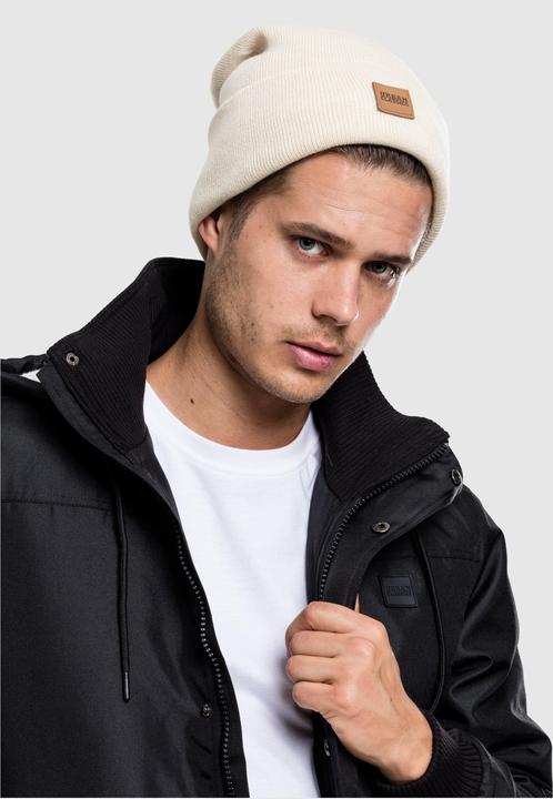 Actual product image Urban Classics Leatherpatch Long Beanie (One size)
