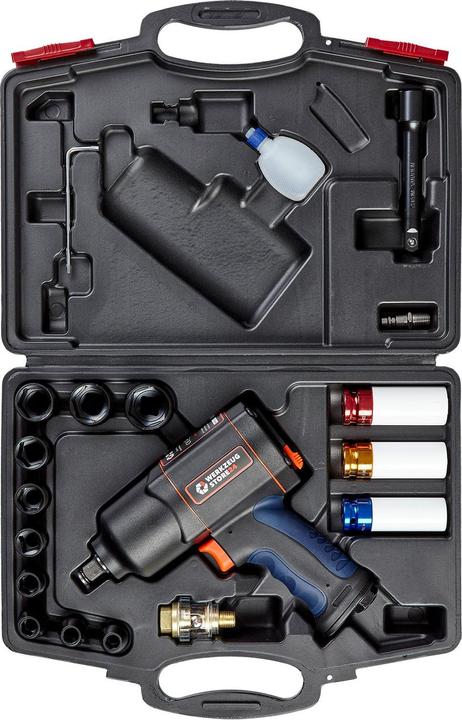 Produktbild Werkzeugstore24 Druckluft-Schlagschrauber 1/2" 20tlg.