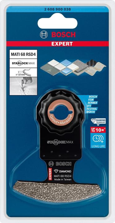 Produktbild Bosch Professional Zubehör EXPERT Corner Blade MATI 68 RSD4 Blatt für Multifunktionswerkzeuge, 68 x 10 mm