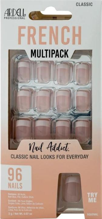 Image du produit Ardell Nail Addict French Multipack Classic 96 Stk (Ongles artificiels, Nude)