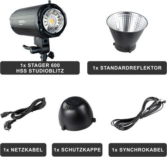 Actual product image Walimex pro Stager 600 HSS Studio Flash (600 W, Flash head)