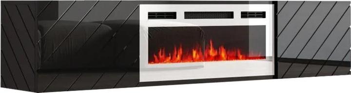 Immagine prodotto Cama Armadio RTV LUXE 182 6x34 5x37 5 nero/nero lucido + camino bianco