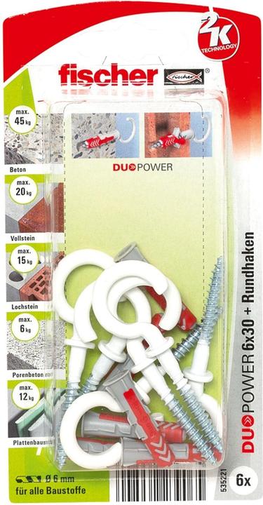 Produktbild Fischer DuoPower 6x30 RH N K (6). (6 Stk.)