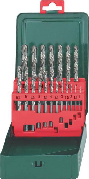 Metabo Spiralbohrer-Set (1 mm, 1.5 mm, 2 mm, 2.5 mm, 3 mm, 3.5 mm, 4 mm, 4.5 mm, 5 mm, 5.5 mm, 6 mm, 6.5 mm, 7 mm, 7.5 mm, 8 mm, 8.5 mm, 9 mm, 9.5 mm, 10 mm)