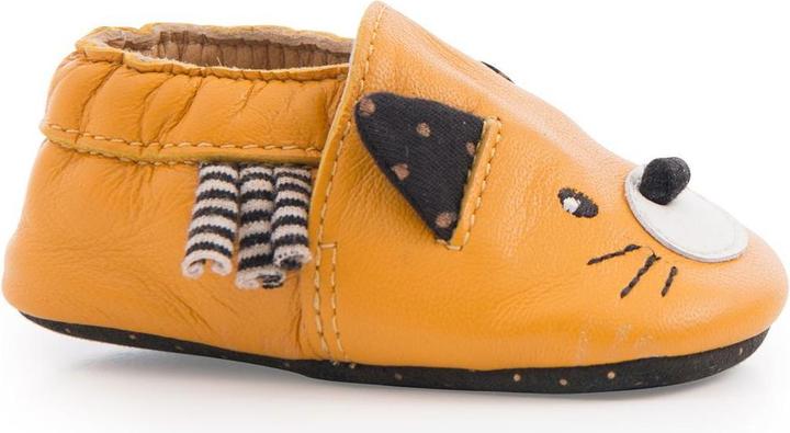 Image du produit Moulin Roty Chaussons en cuir chat jaune 18/24 mois, Les Moustaches (18, 19, 20, 21, 22, 23, 24)