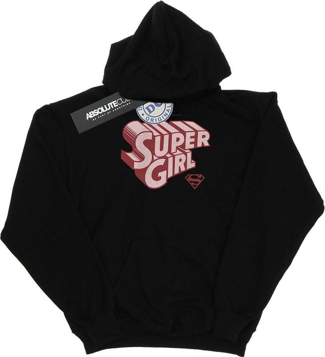 Supergirl Retro Logo Kapuzenpullover (S)