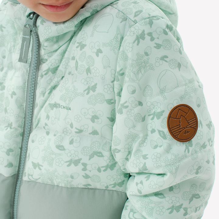 Actual product image Quechua Winter jacket toddlers size 92-116 hiking - NH500 green (122)