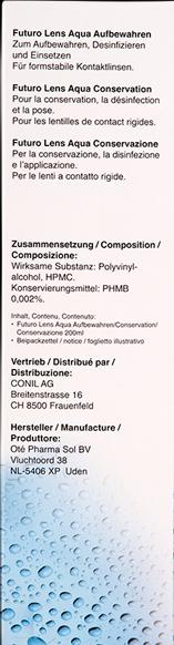 Produktbild Futuro BRW Futuro Lens Aqua (Hartlinsenpflege, 200 ml)
