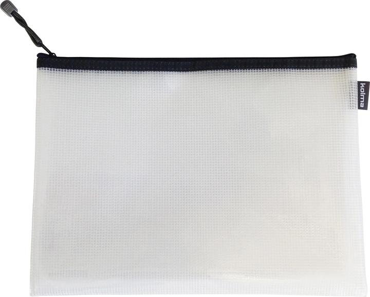 Actual product image Kolma Mesh bag A4 anthracite with zip fastener