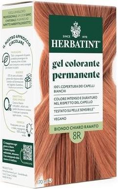 Immagine prodotto Herbatint Permanent Hair Color Gel 8R Light Blonde Copper 170ml - Ammonia-Free (8R Biondo Chiaro Rame)