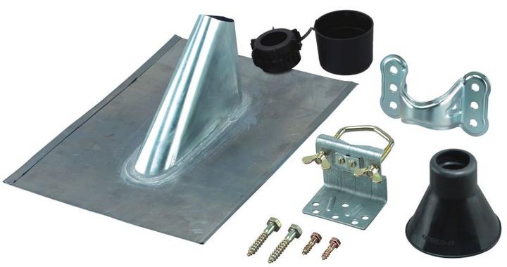 Produktbild Kathrein ZTS 148 - Befestigungskit (Mastklemme, Mast-Fussmontage, sealing collar, lead roof plate, m (Diverse)