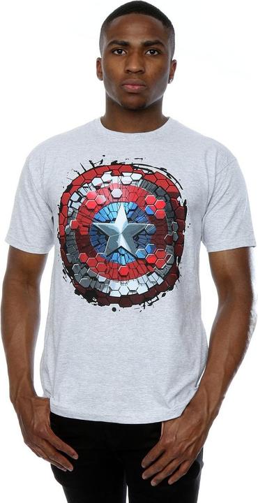 Immagine prodotto Captain America Civil War Hex Shield Maglietta Uomo (XXL)