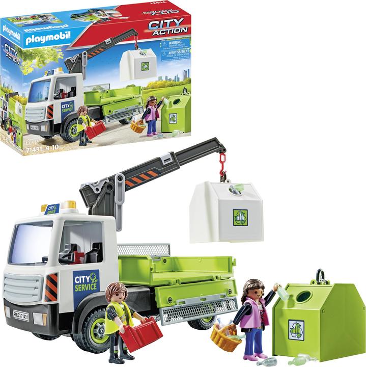 Produktbild Playmobil Altglas-LKW mit Container (71431, Playmobil City Action)