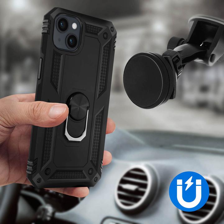 Actual product image Avizar Shockproof Mobile Phone Case with Ring Series (Apple iPhone 15)