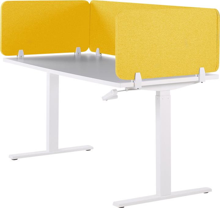 Image du produit Beliani Cloison de bureau jaune moutarde 160 x 40 cm WALLY (160 x 40 cm)