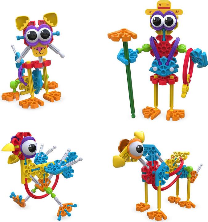 Actual product image K'Nex Kid Knex Farmin Friends building set, 65 parts.