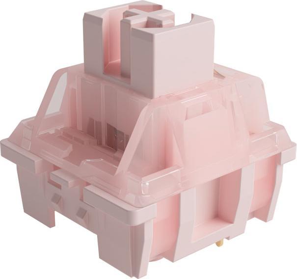 Actual product image Akko CS Sakura Switches, mechanical, 3-pin, linear, MX stem, 39g - 45 pieces
