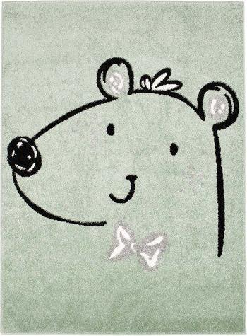 Produktbild Paco Home Pastellgrün niedlicher Bär (160 x 230 cm)