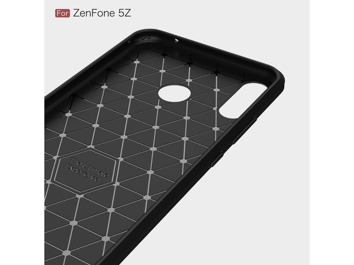 Immagine prodotto Screenguard Asus ZenFone 5 / 5Z Cover Carbon Brushed Soft TPU (Asus Zenfone 5Z)