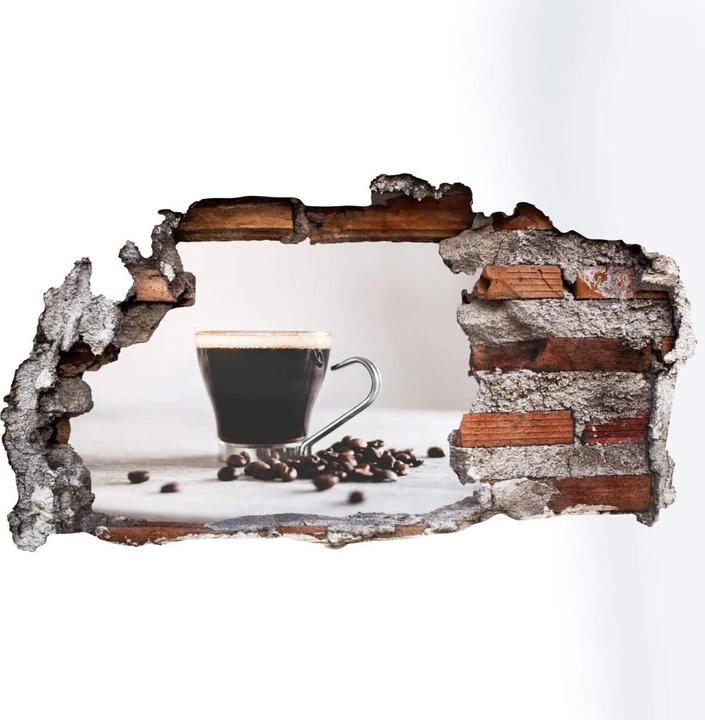 Image du produit Trenddeko 3D - Pause café (40 x 21 cm, 120 x 65 cm, 100 x 54 cm, 60 x 32 cm, 80 x 43 cm)