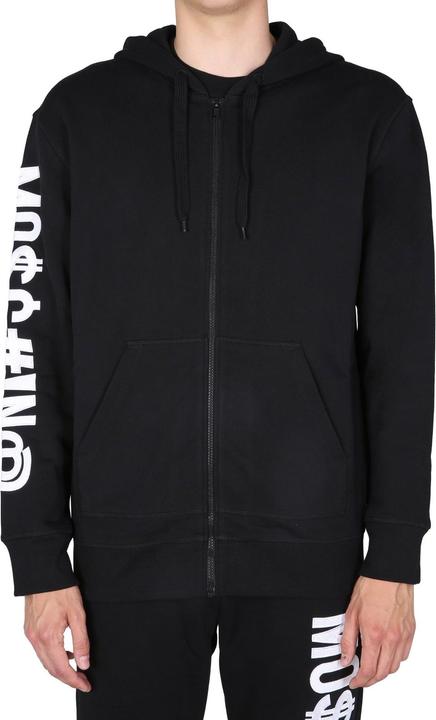 Actual product image Moschino Couture Cotton Zip-Up Sweatshirt (50)