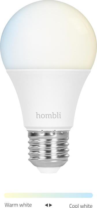 Produktbild Hombli Smart Bulb CCT (E27, 9 W, 800 lm, 1 x, F)