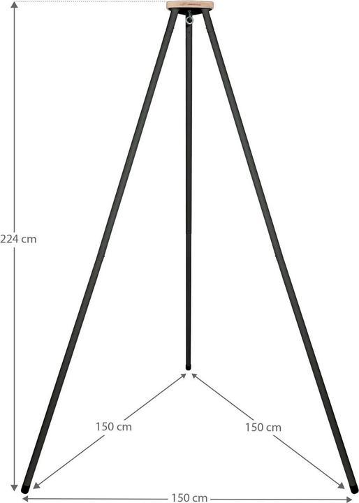 Immagine prodotto Schmusewolke Tipi anthrazit mit anthrazit Motor und Bio Federwiege