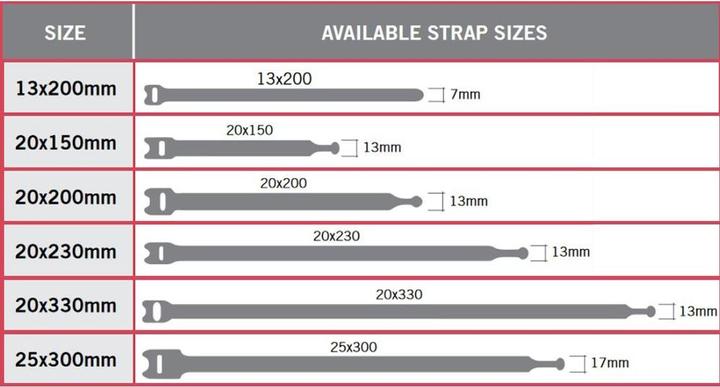 Produktbild Velcro brand Professional Markenkabelbinder (Kunststoffkabelbinder, 330 mm, 25 Stk.)