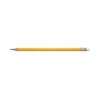 Produktbild Caran d'Ache Bleistift 351-2, HB, mit Radiergummi, gelb, Packung à 12 Stück (HB, 12 x)