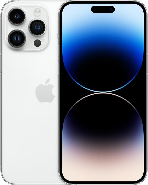 Produktbild Re!commerce iPhone 14 Pro Max (128 GB, Silber, Silver, 6.70", 48 Mpx, SIM + eSIM, A / Wie neu)