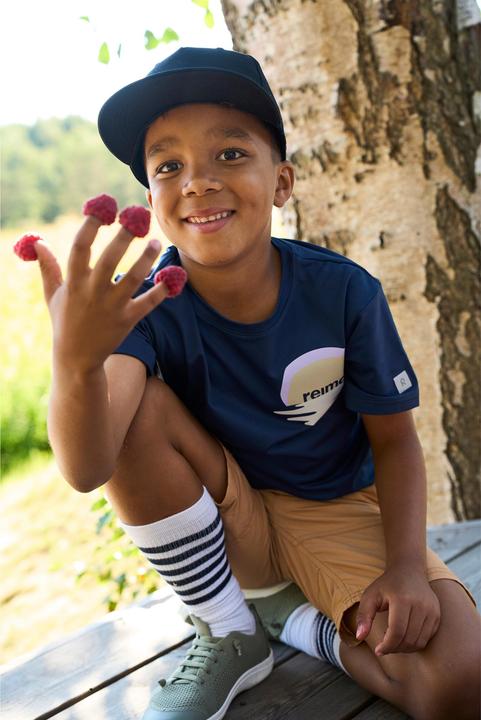Produktbild Reima Kinder T-Shirt Siirtyy Navy (116)