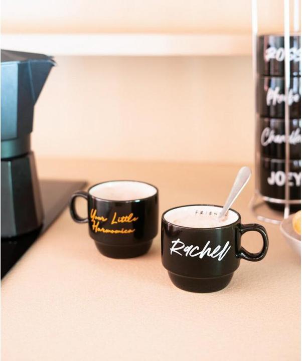 Produktbild Friends - Set Keramikbecher mit Ständer 150 ml 6-tlg. (150 ml, 6 x)