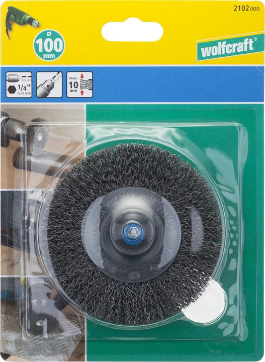 Produktbild wolfcraft wolfcraft 1 Stahldraht-Scheibenb. S=6-kt. ø50x8mm
