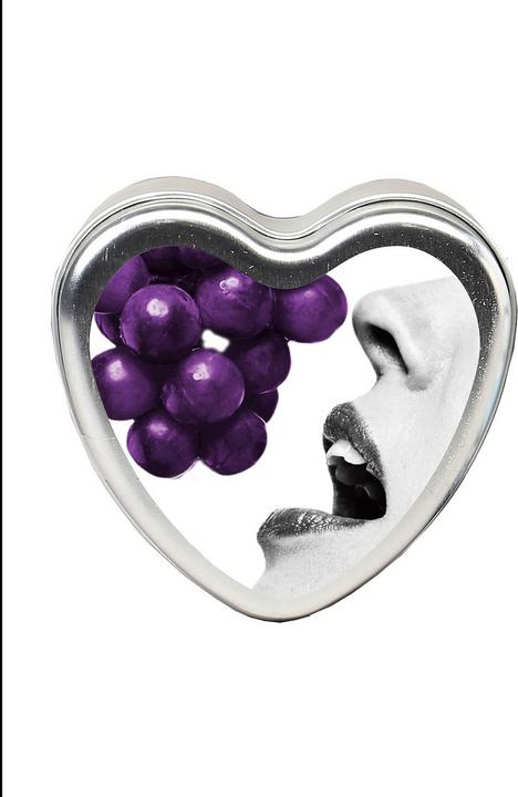 Actual product image Shots Grape Edible Massage Candle