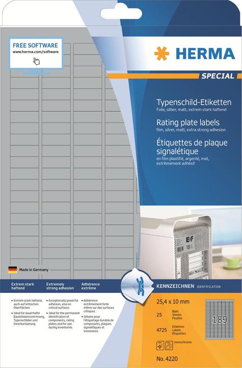 Productafbeelding HERMA Naametiketten A4