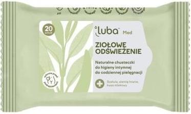 Productafbeelding Luba Med Herbal verfrissing natuurlijke intieme hygiëne doekjes 20 stuks. (Intieme doekjes)