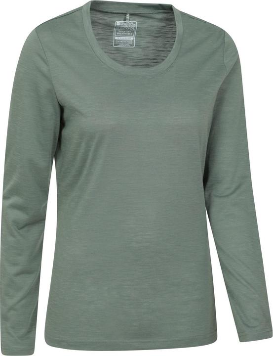 Actual product image Mountain Warehouse Womens/Ladies Agra Slub Long-Sleeved Top (44)