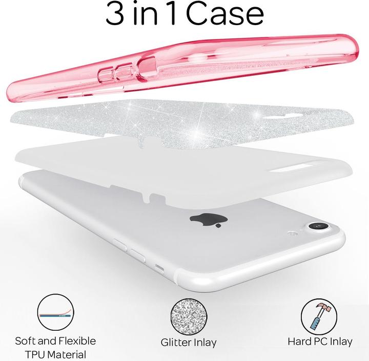 Actual product image Nalia Glitter mobile phone case (Apple iPhone 7)