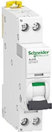 Actual product image Schneider Electric Acti 9 Acti9 iDT40T MCB, 1P+N, 10A Curve B, 230V AC, 6 kA Breaking Capacity