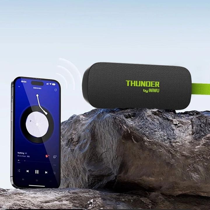 Actual product image Wiwu Bluetooth speakers - Wireless Bluetooth Speaker Thunder H2 (4 h, Battery operated)