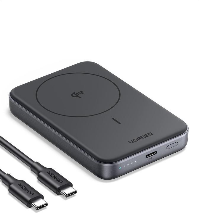 Immagine prodotto Ugreen Magnetic Wireless Power Bank (10000 mAh, 30 W, 37 Wh)