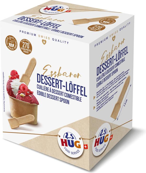 Produktbild HUG Dessert-Löffel essbar 270 Stück (1 Stk., 1000 g)